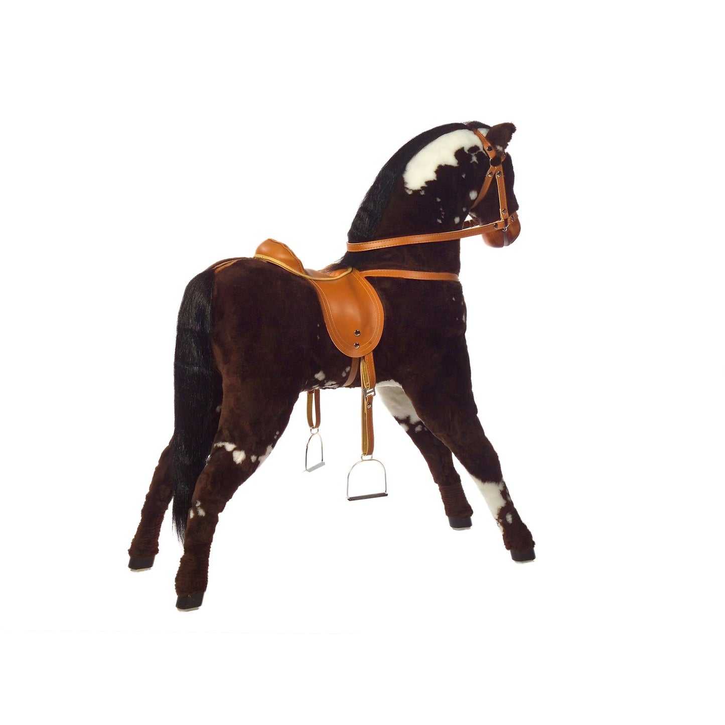 Plüschpferd Stehpferd Costano – Rückansicht des hochwertigen Plüschpferds