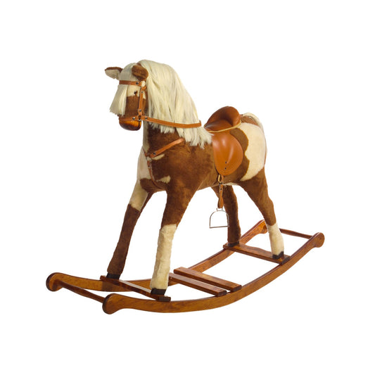 Schaukelpferd La Bella – Vorderansicht des klassischen Kinder-Schaukelpferds