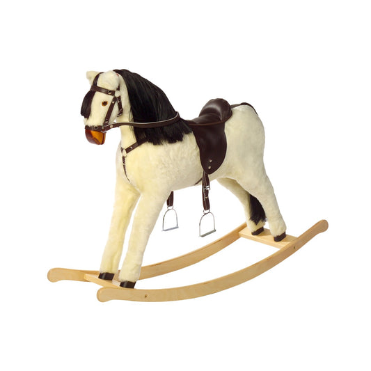 Schaukelpferd Marie – Vorderansicht mit weicher Form