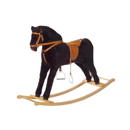 Schaukelpferd Romos – Vorderansicht des stabilen Kinder-Schaukelpferds