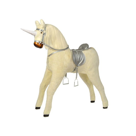 Stehendes Einhorn La Blanca – Rückansicht des stabilen Kinder-Einhorns