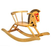 Schaukelpferde aus Holz für die ganz...