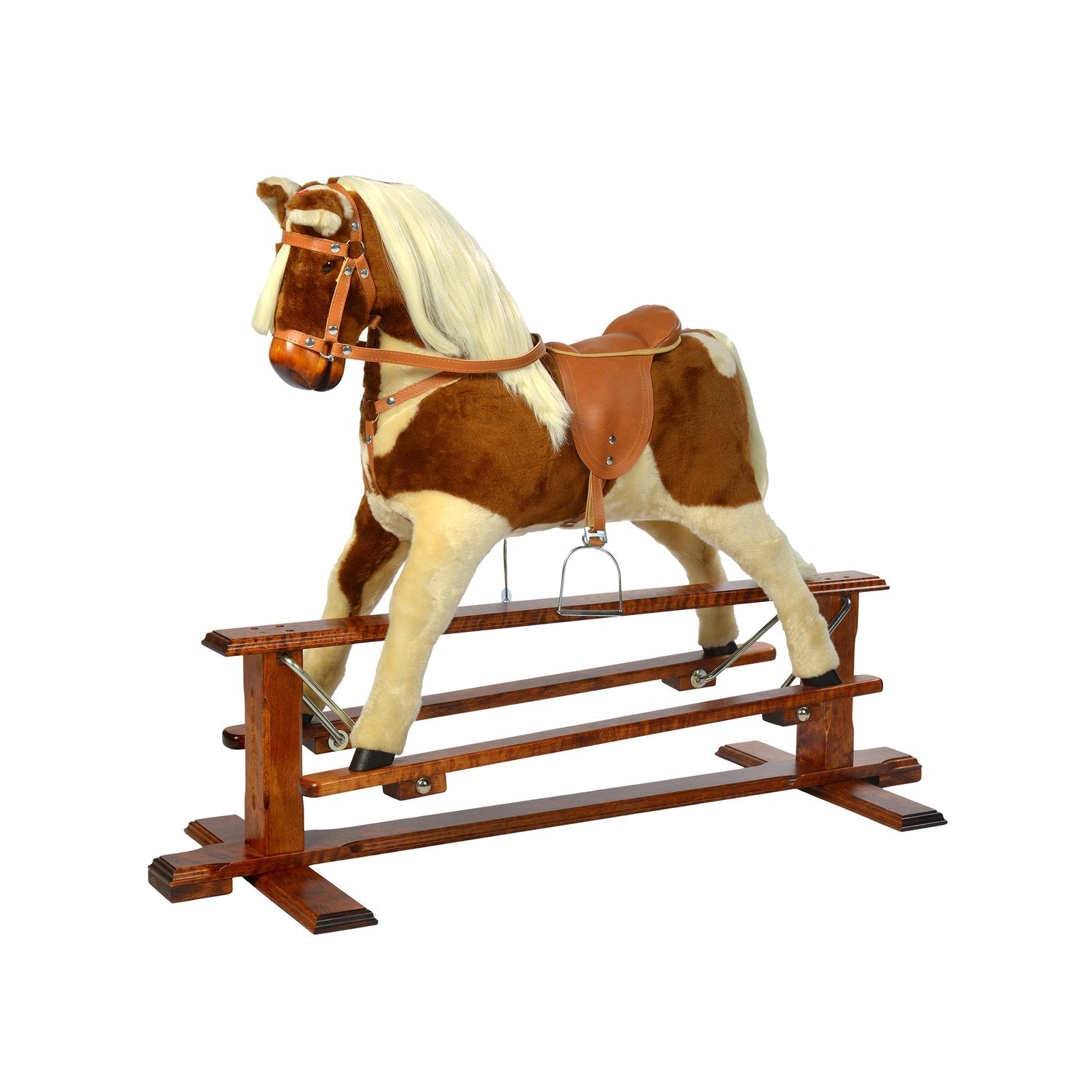 Schaukelpferde auf Schwinggestell