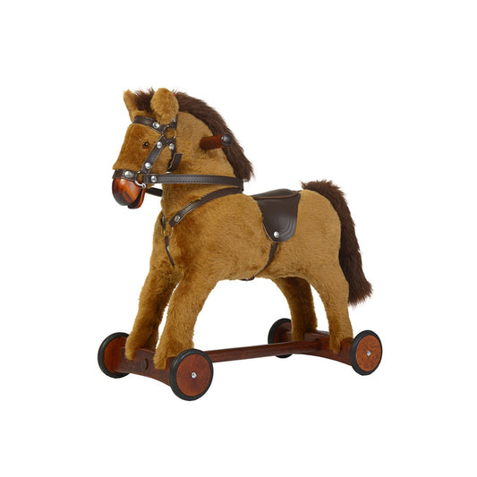 Mini-Rutschpferd Max – Vorderansicht des Rollpferds für Kleinkinder
