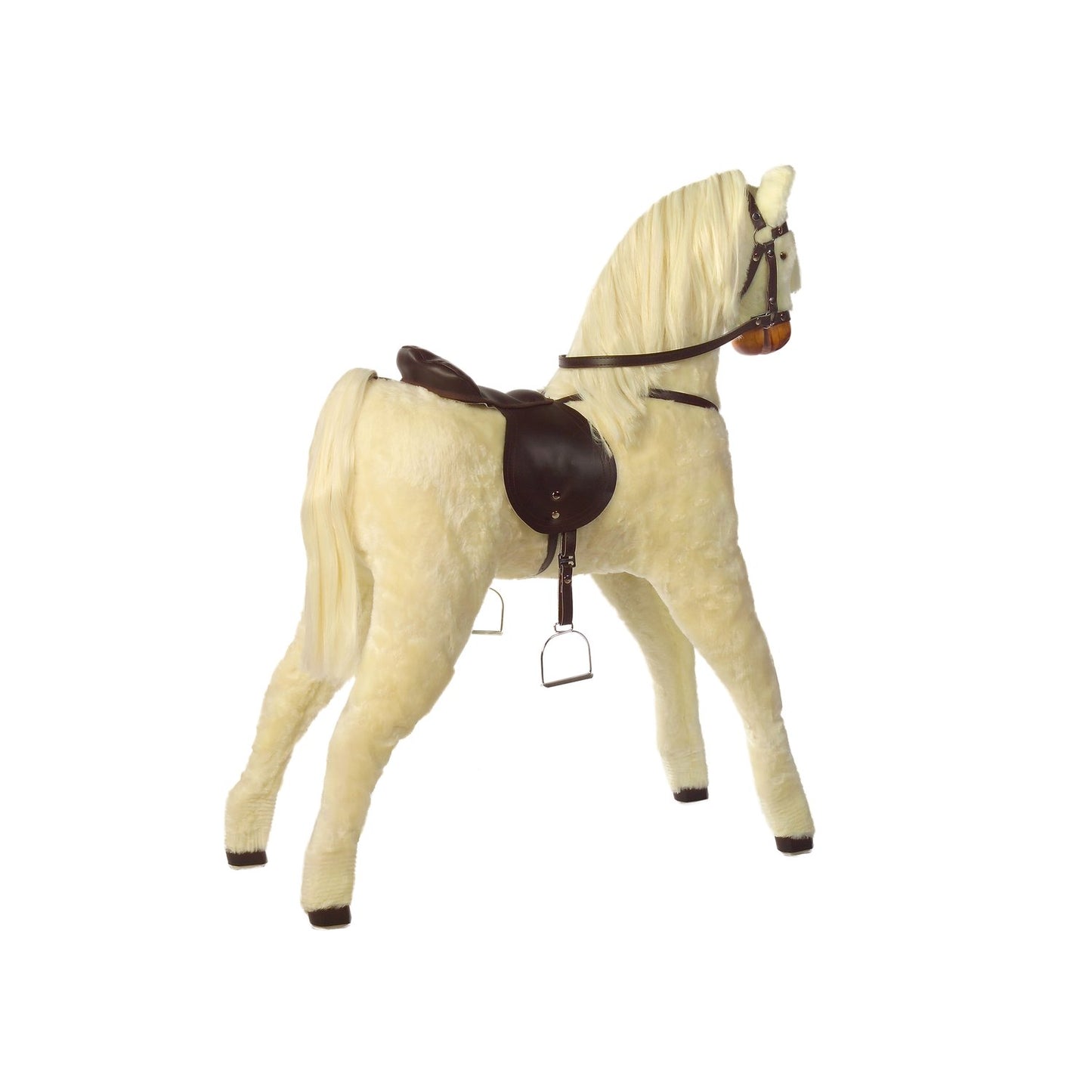 Plüschpferd Stehpferd Princessa – Rückansicht des weichen Stehpferds
