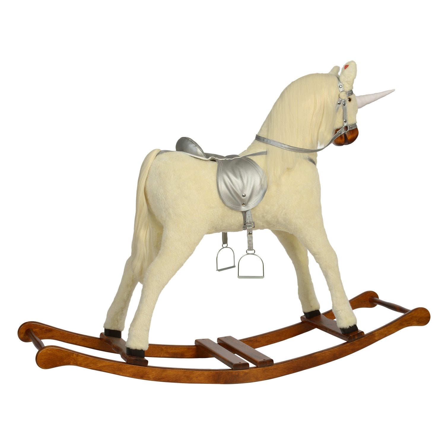 Schaukeleinhorn Cheona – Rückansicht des fantasievollen Schaukeltiers
