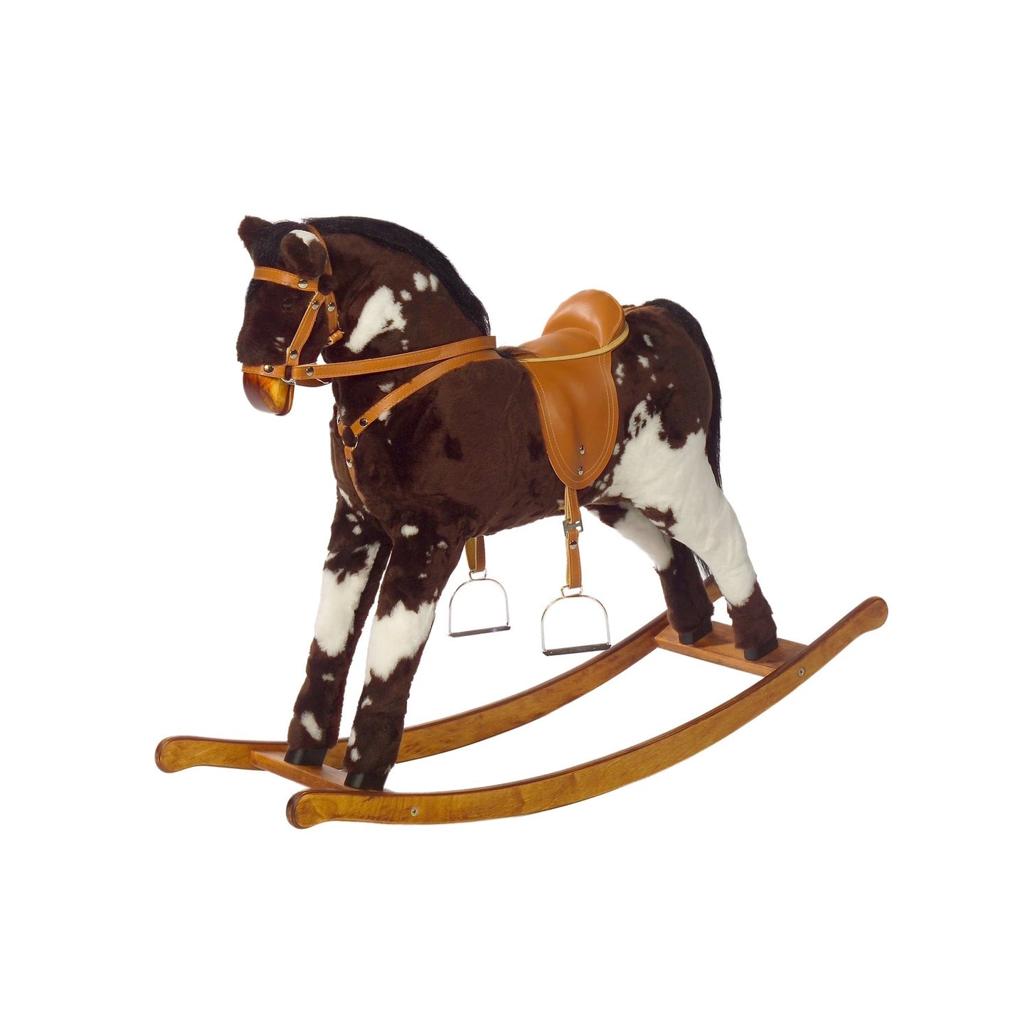 Schaukelpferd Cheyenne – Vorderansicht aus hochwertigem Holz

