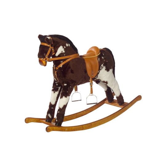 Schaukelpferd Cheyenne – Vorderansicht aus hochwertigem Holz
