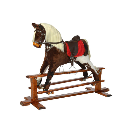 Schaukelpferd Laila – Vorderansicht des hochwertigen Kinder-Schaukelpferds
