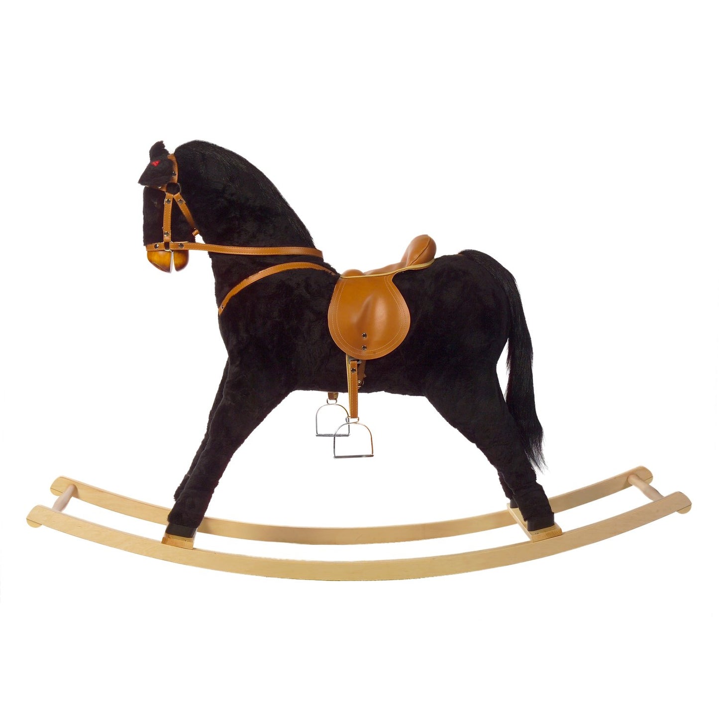 Schaukelpferd Prince – Seitenansicht des königlichen Schaukelpferds
