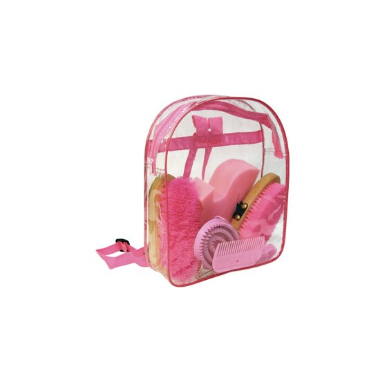Pferde - Putzrucksack Putzzeug pink