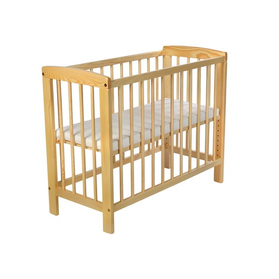 Kidsmax Beistellbett Alexander 120x60 klar lackiert
