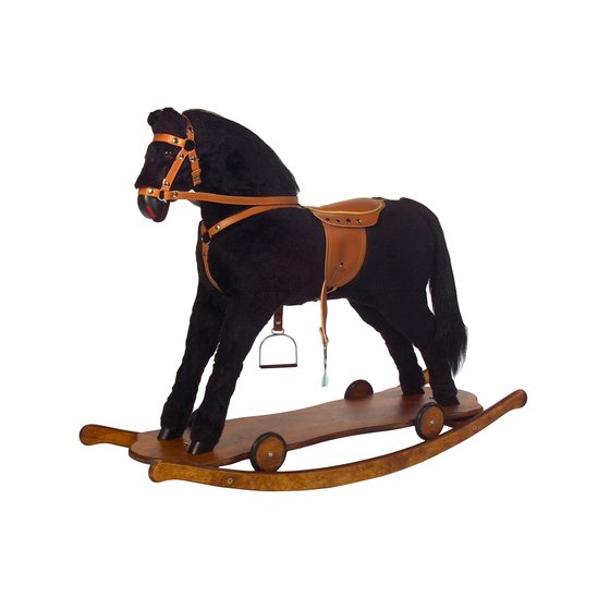 Schaukelpferd Romos auf Rollbrett