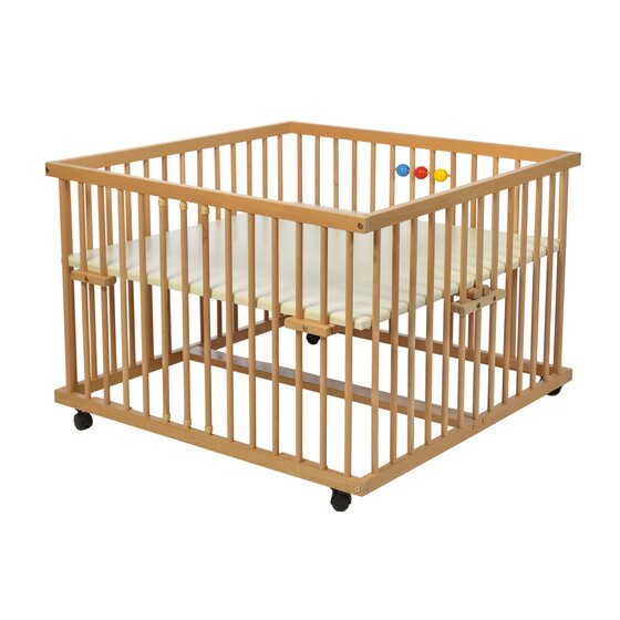Laufgitter David 100x100 Buche klar lackiert