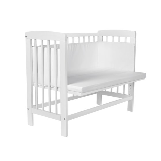 Kidsmax Beistellbett Alexander 120x60 wei lackiert