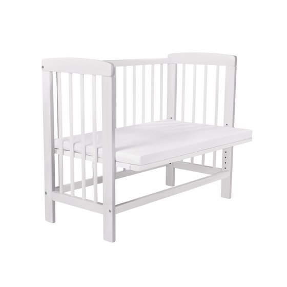 Kidsmax Beistellbett Alexander 120x60 wei lackiert